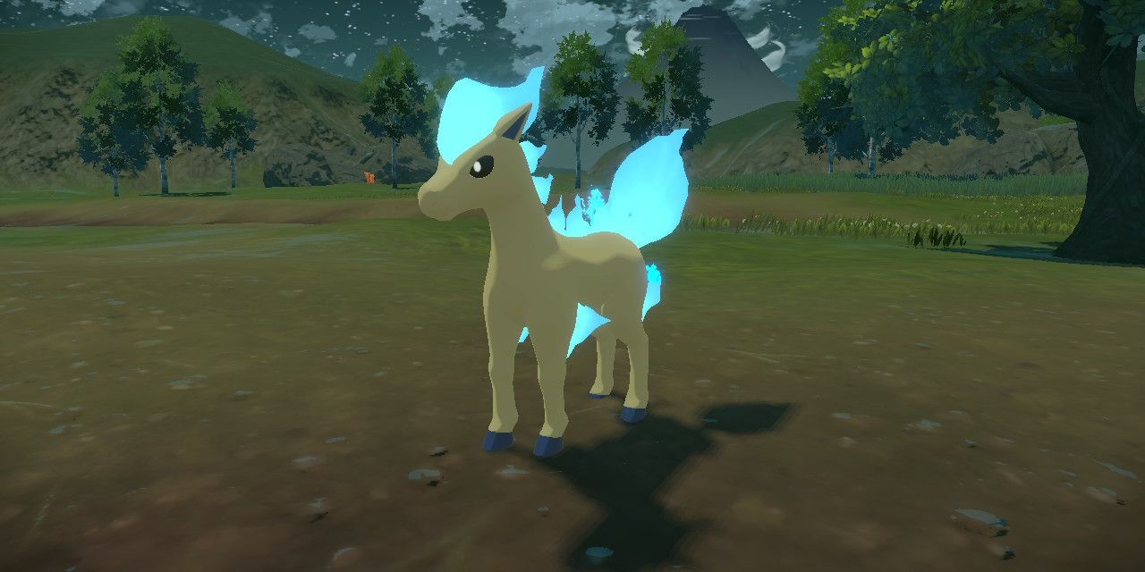 Pokemon Go Best Shiny: Ponyta shimmering with blue flames.