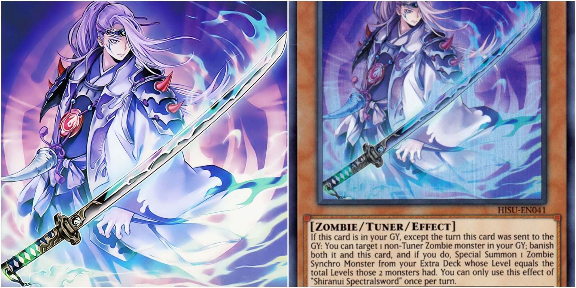 Shiranui Spectralsword card art and text