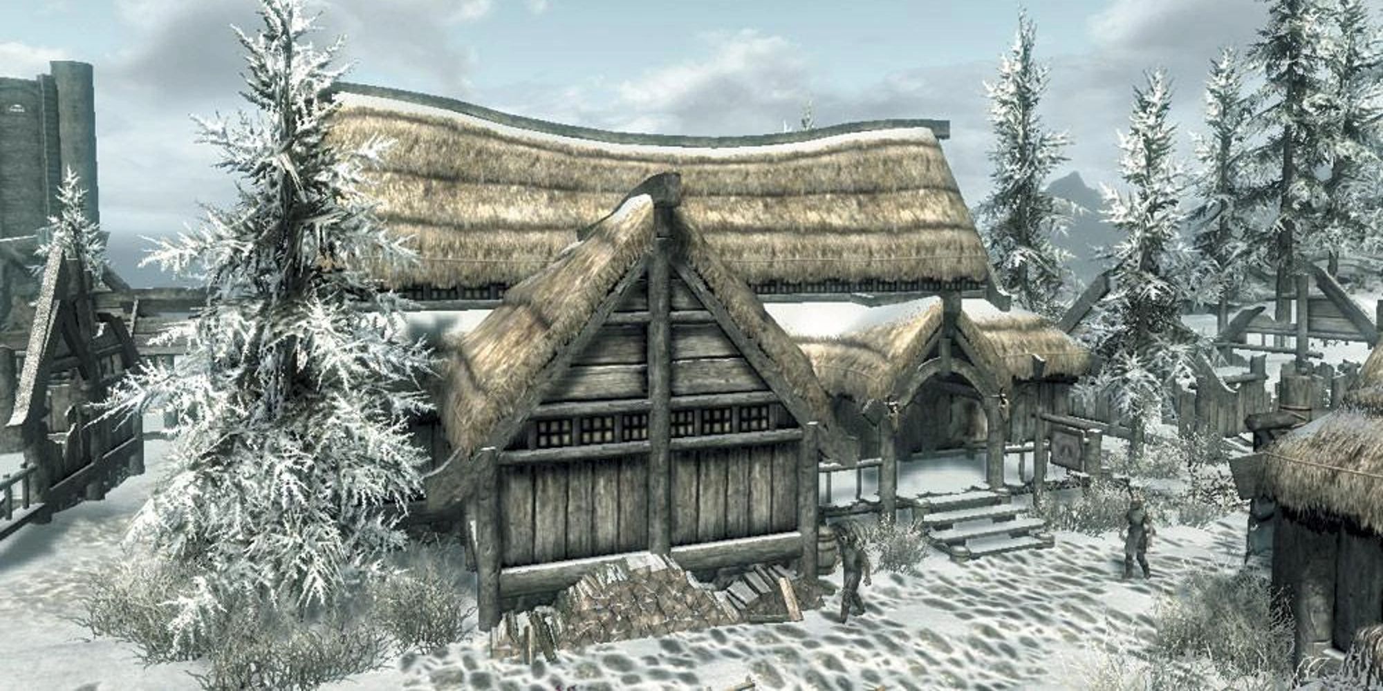 exterior of frozen hearth in winterhold