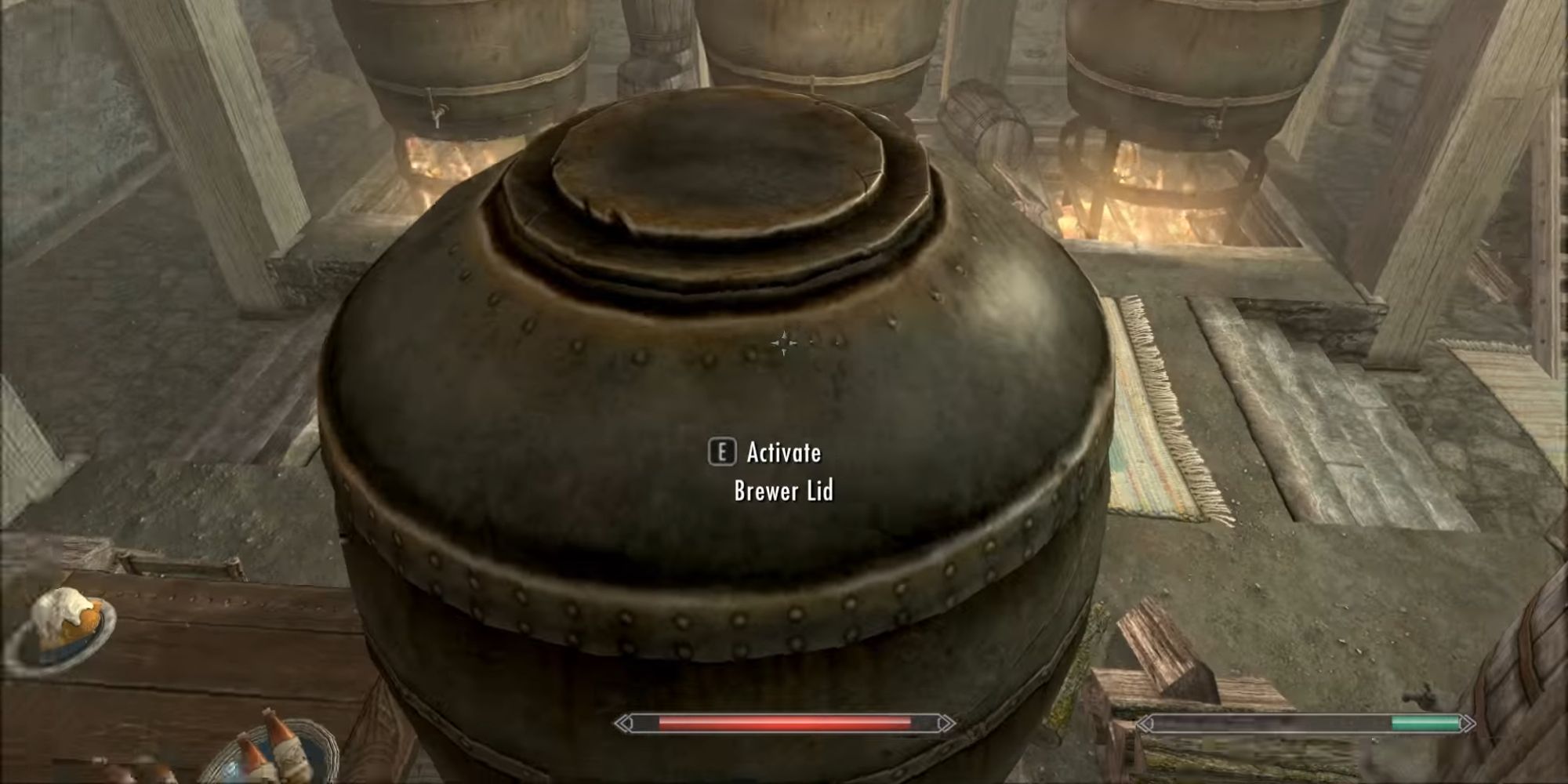 player about to add poison to mead