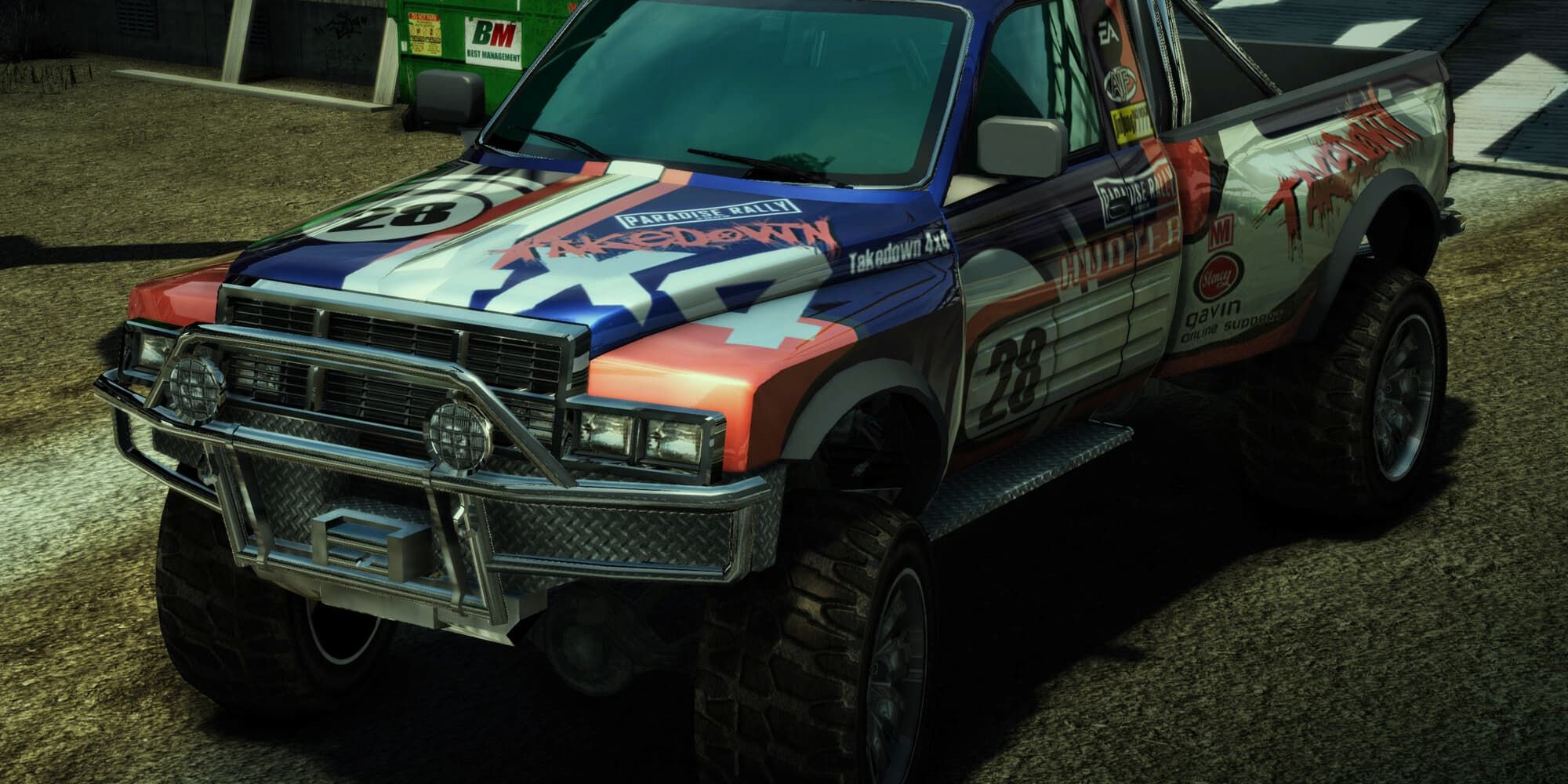 Takedown Dirt Racer in the junkyard