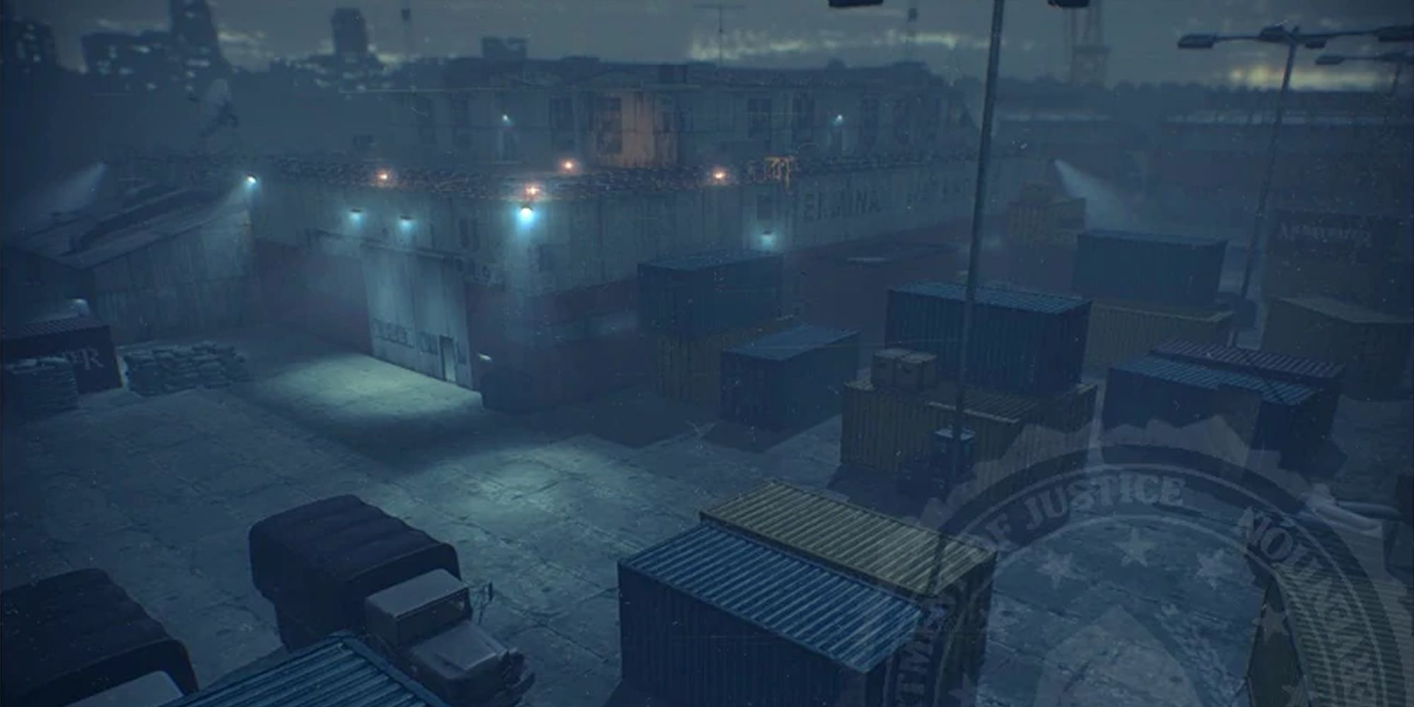 The Shadow Raid Setting With Cargo Containers