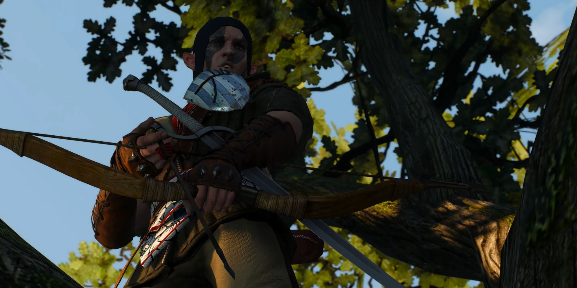 The Witcher 3 Screenshot Of Elf Bowman