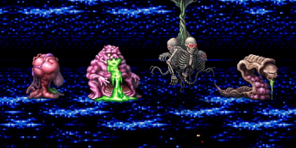 All four Unknown monsters from Final Fantasy 5