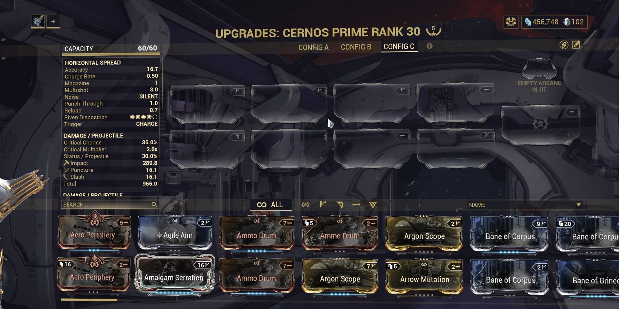 how to free weapon slots in warframe