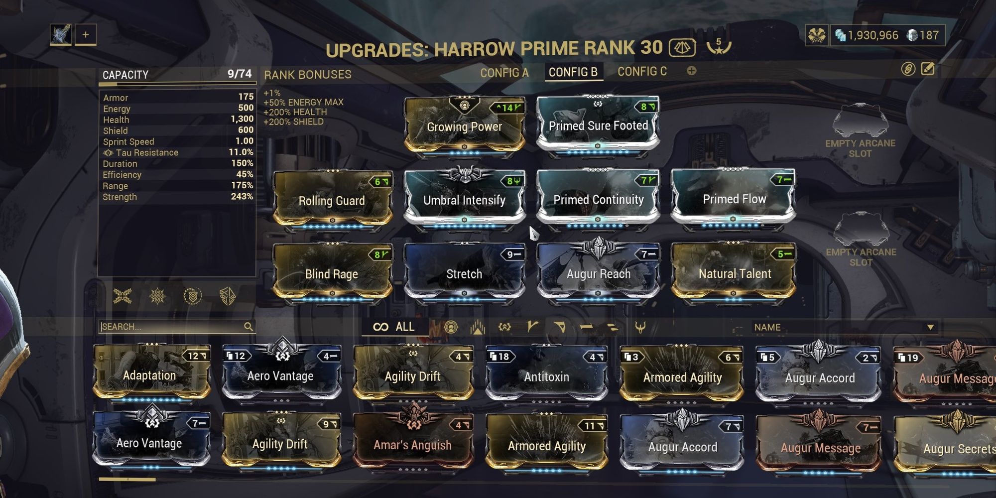 Warframe Harrow Endgame Condemn Build