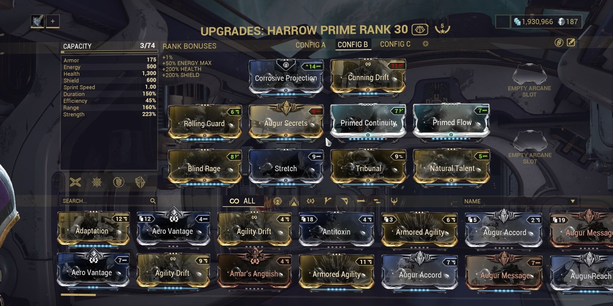 Warframe Harrow Starter Support Build