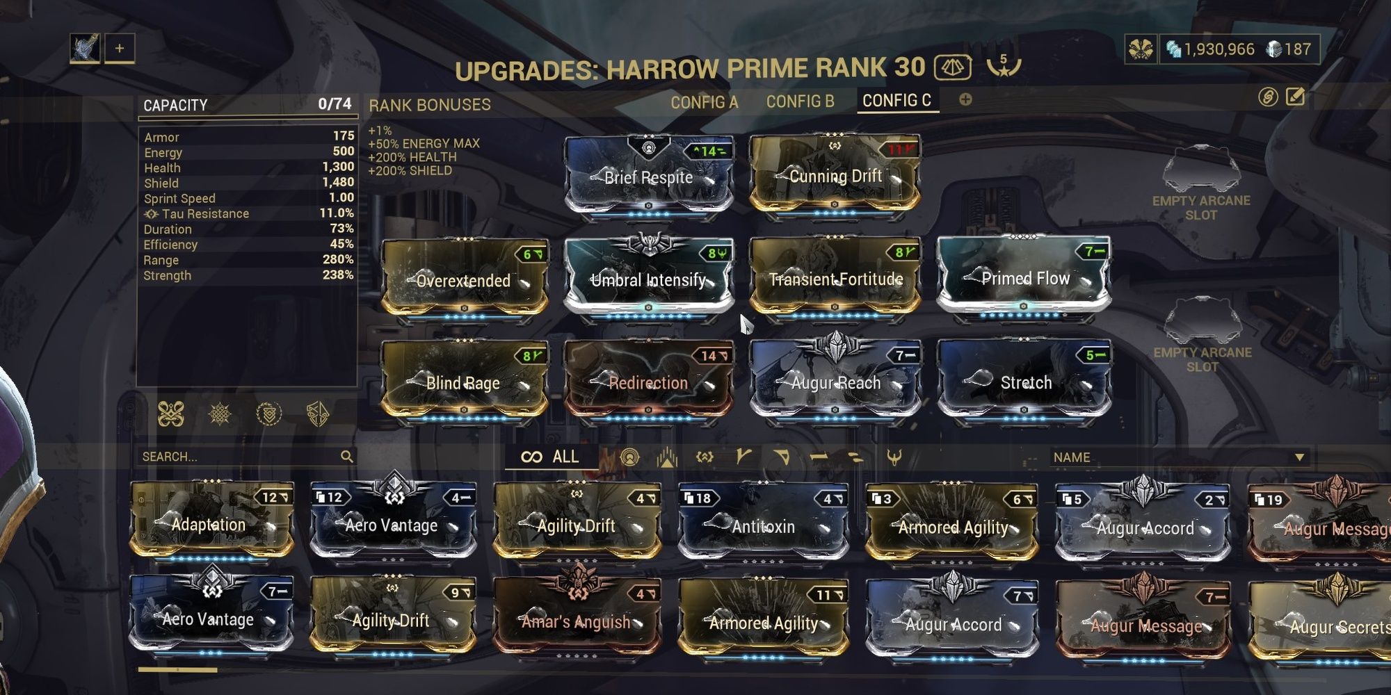 Warframe Harrow Thermal Sunder Build