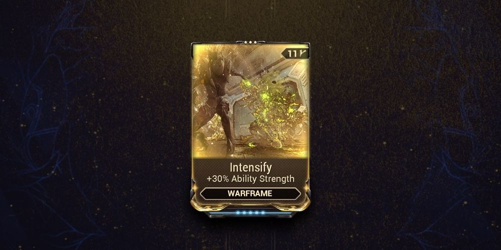 Warframe Intensify Mod Card