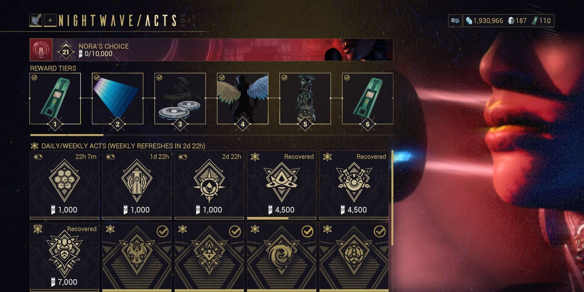 Warframe Nightwave Rewards