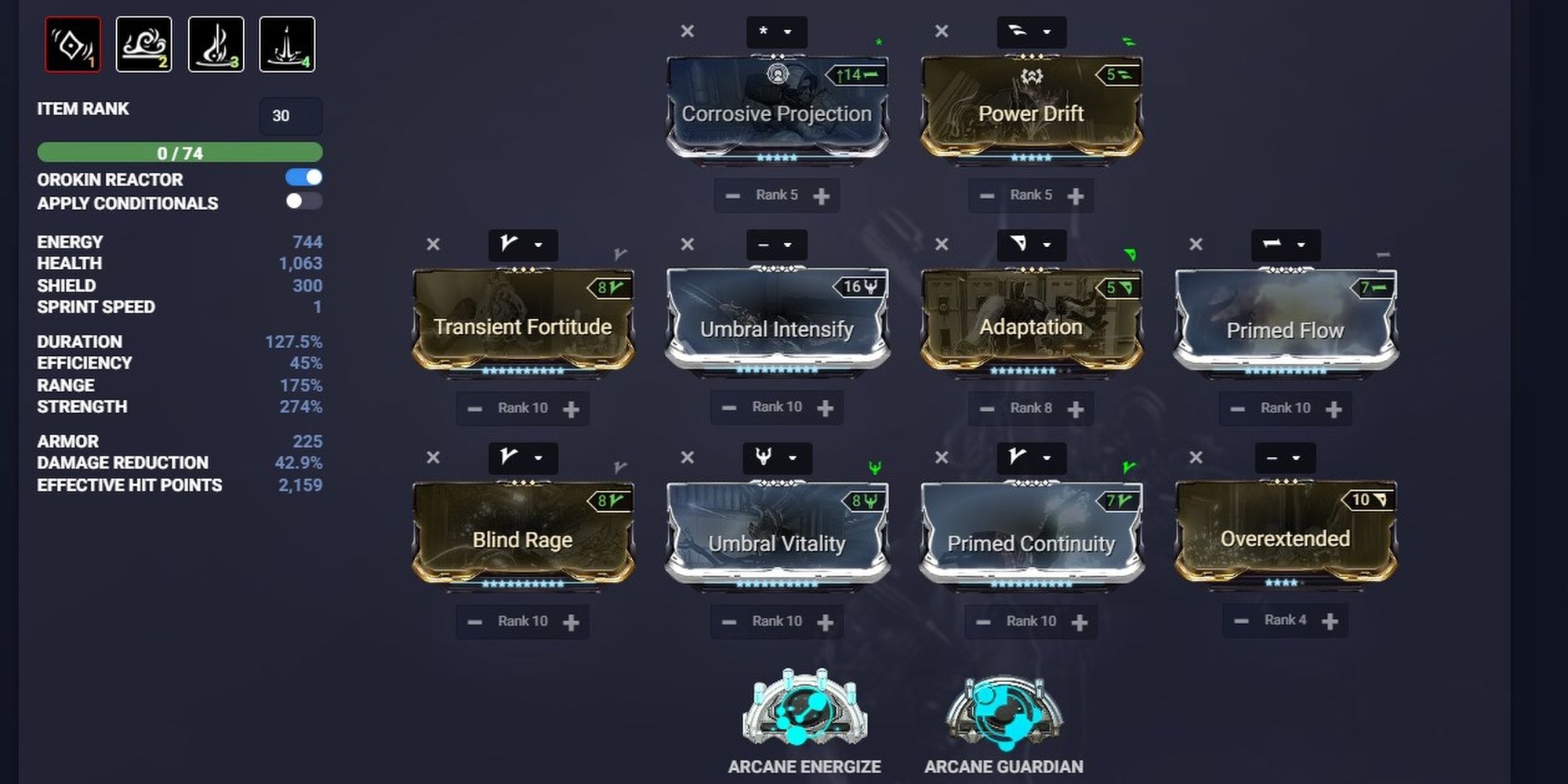 Warframe Oberon Endgame General Build