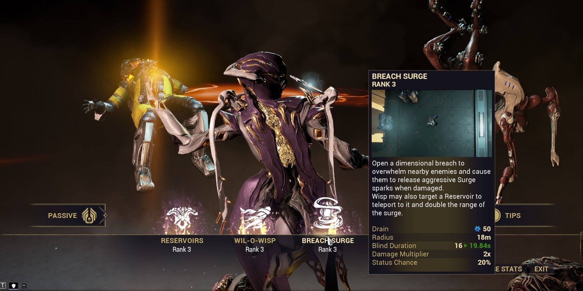 Warframe Wisp Breach Surge Ability