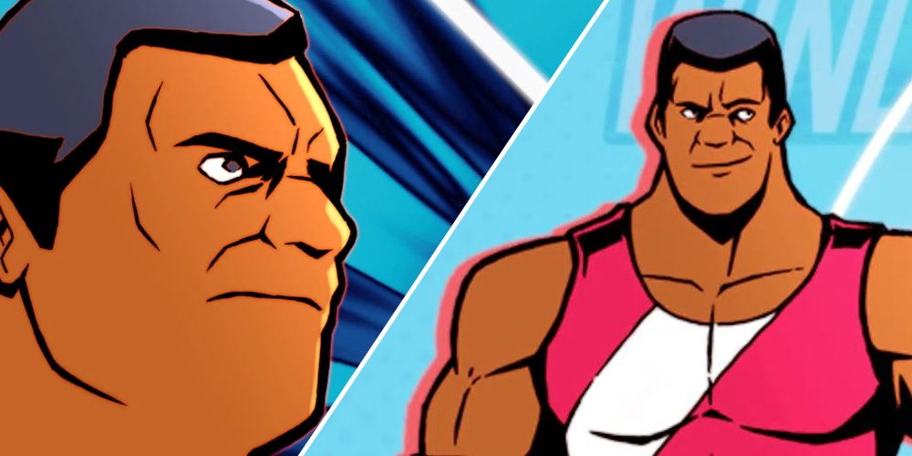 Windjammers 2: G. Scott art showing his profile picture as well as his character select art