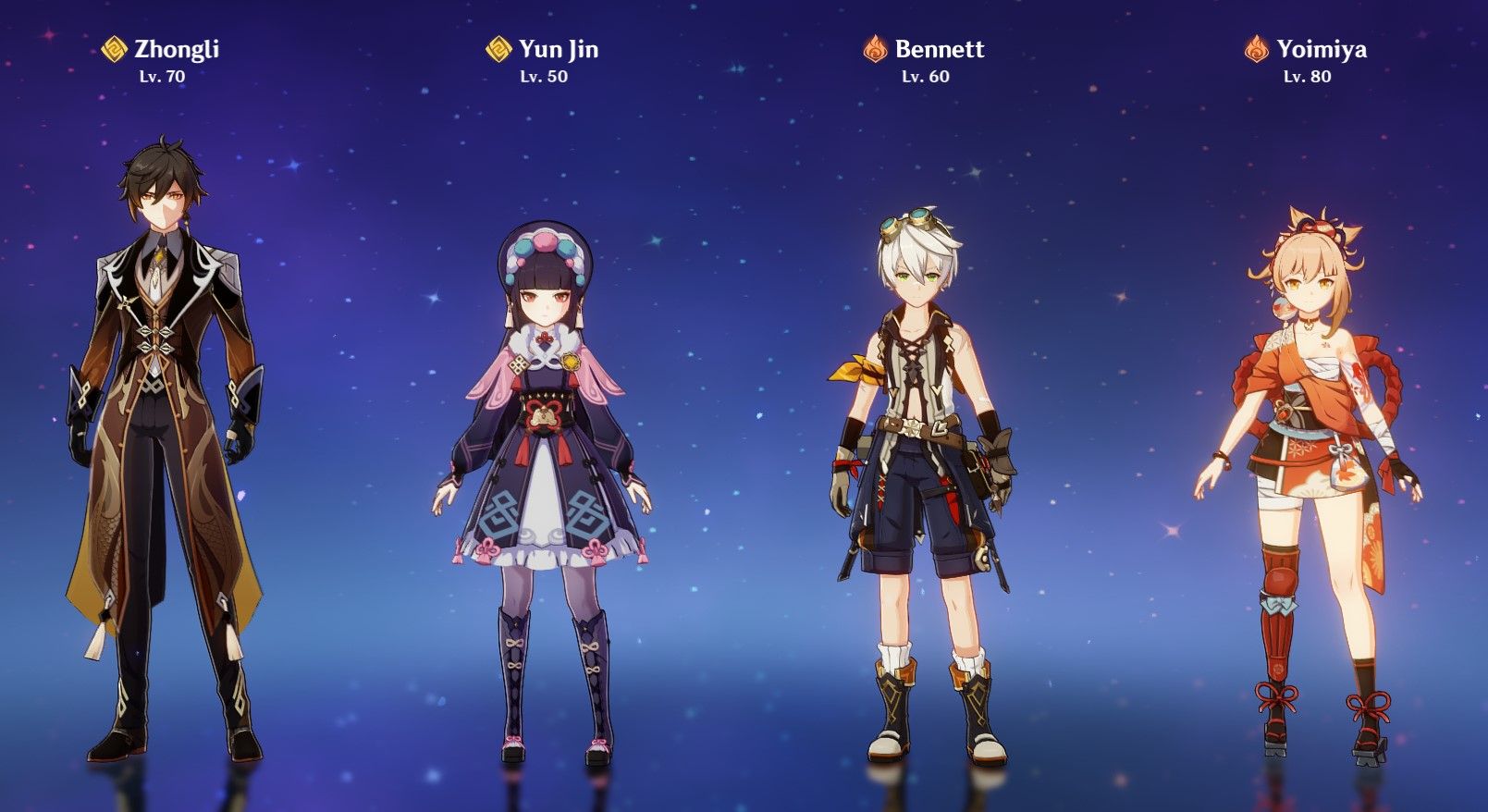 Yoimiya Geo-Pyro Team