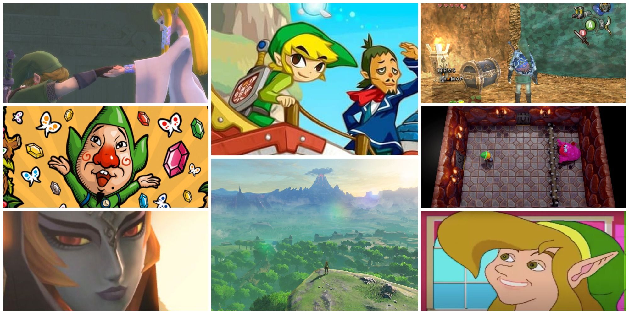 Zelda Collage Of Entries