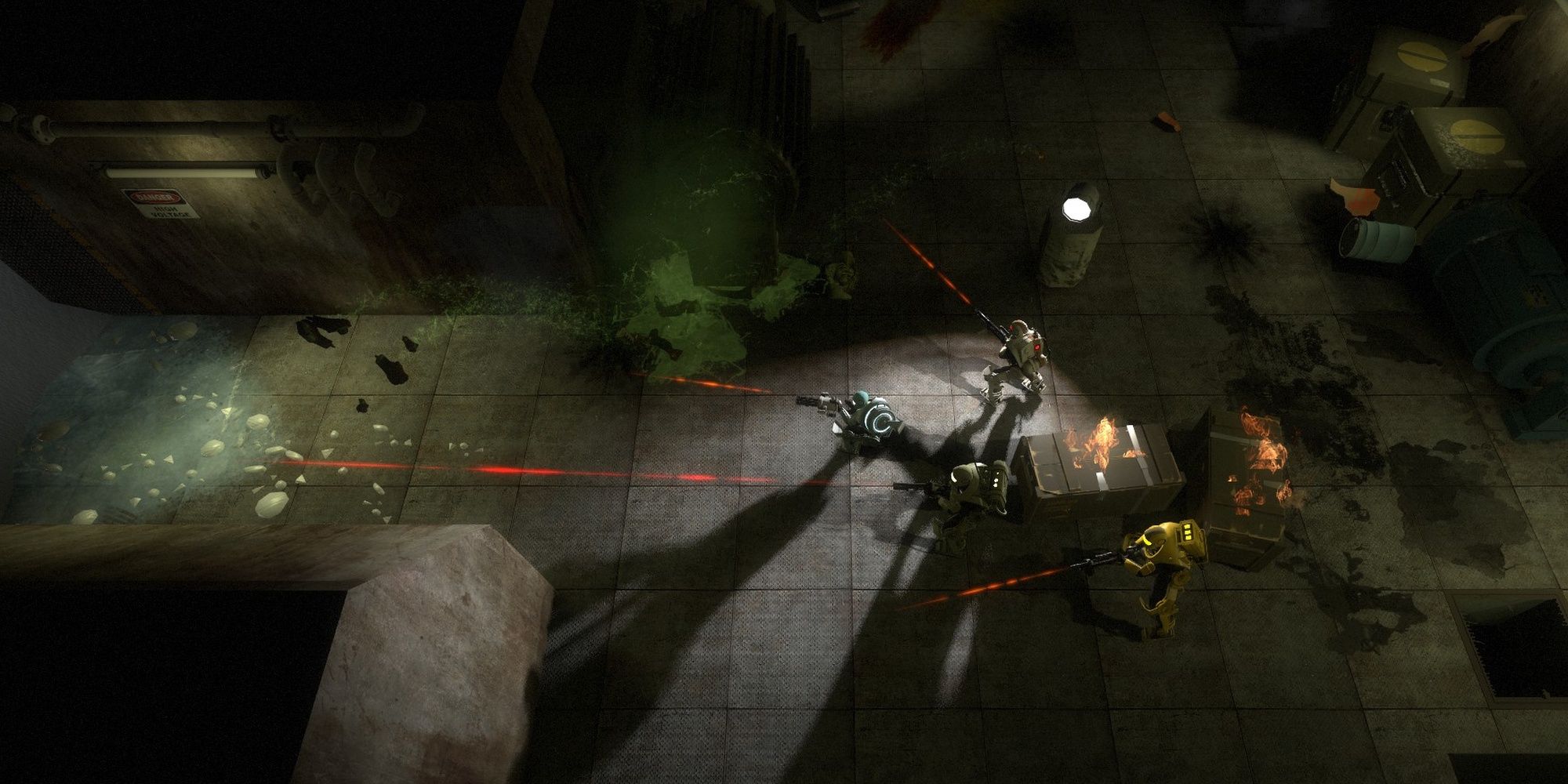 Alien Swarm Reactive Drop: Large Player Squad Working Together To Clear A Nest