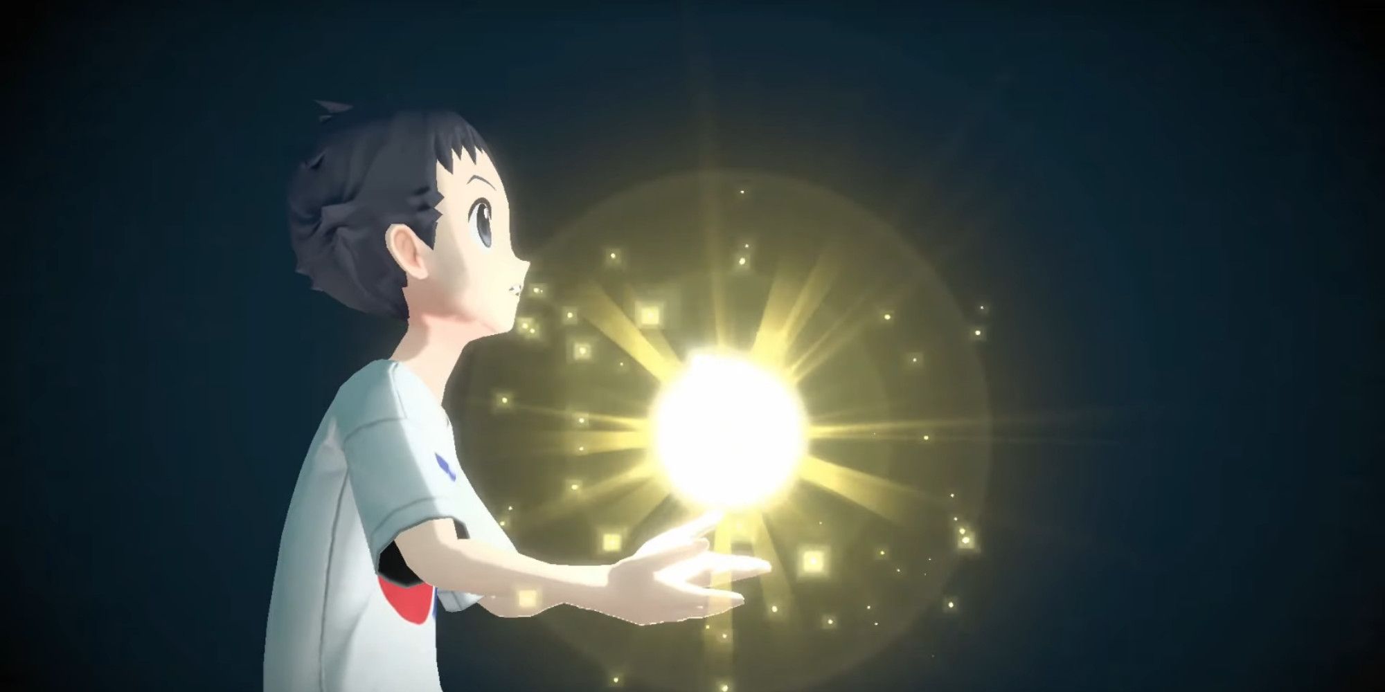 Main Character in the intro cutscene, holding a glowing ball