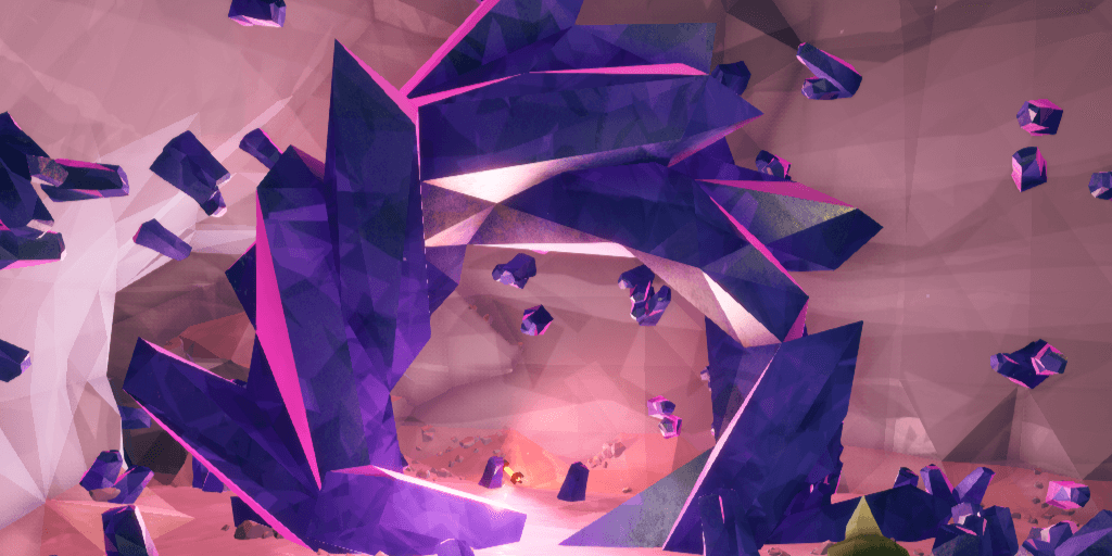 deep rock galactic crystalline caverns large crystals creating light