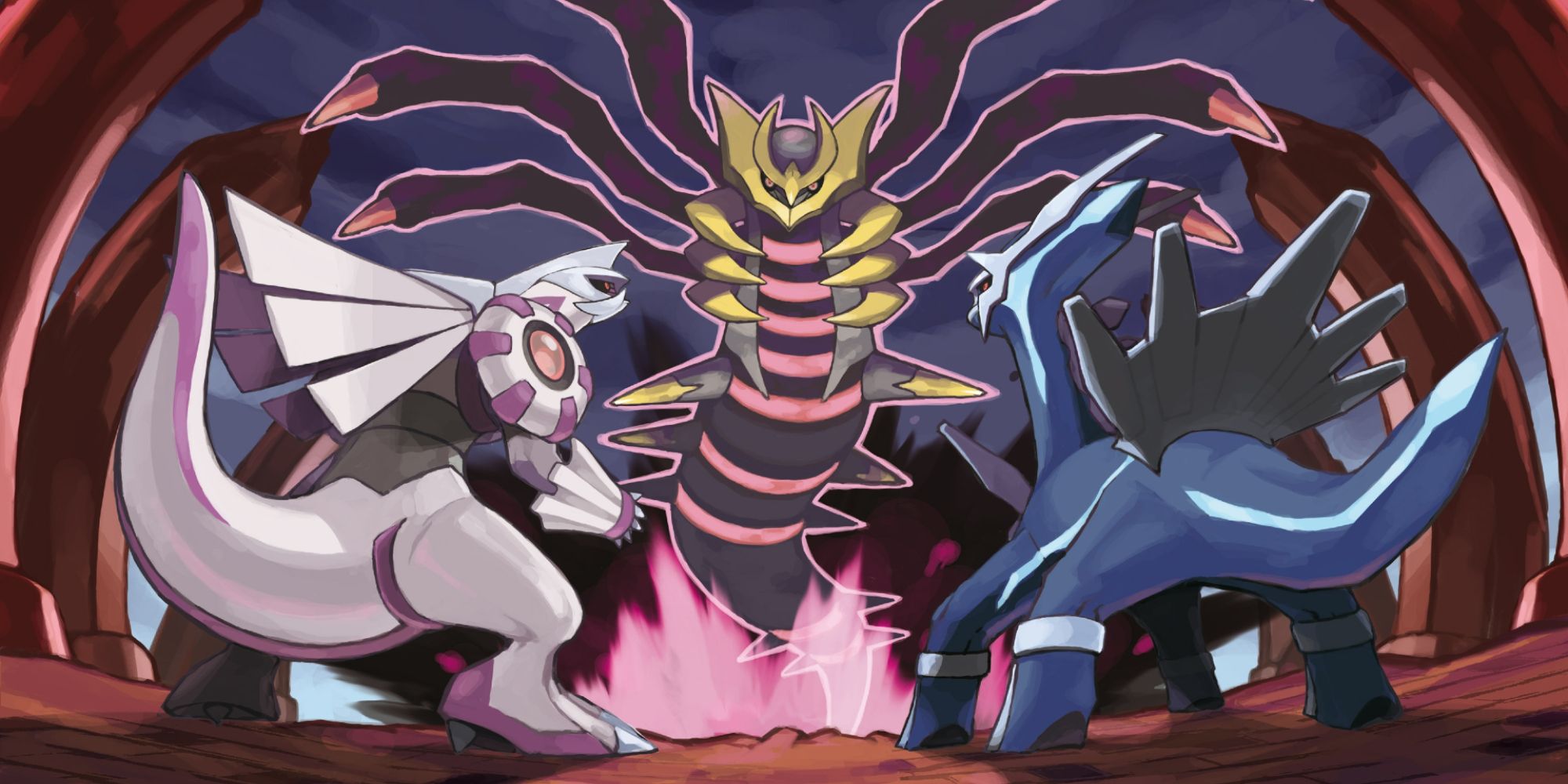 Arceus confronts Palkia, Dialga, and Giratina [Pokémon Legends: Arceus] 