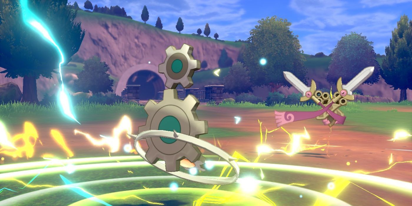 Magneton charging up a discharge attack