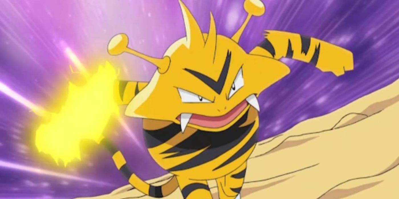 Electrive from the Pokemon Anime using Thunder Punch