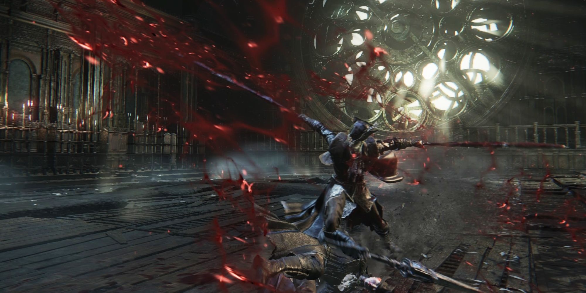 Bloodborne: Lady Maria Attacks With Blood Within The Astral Clock Tower
