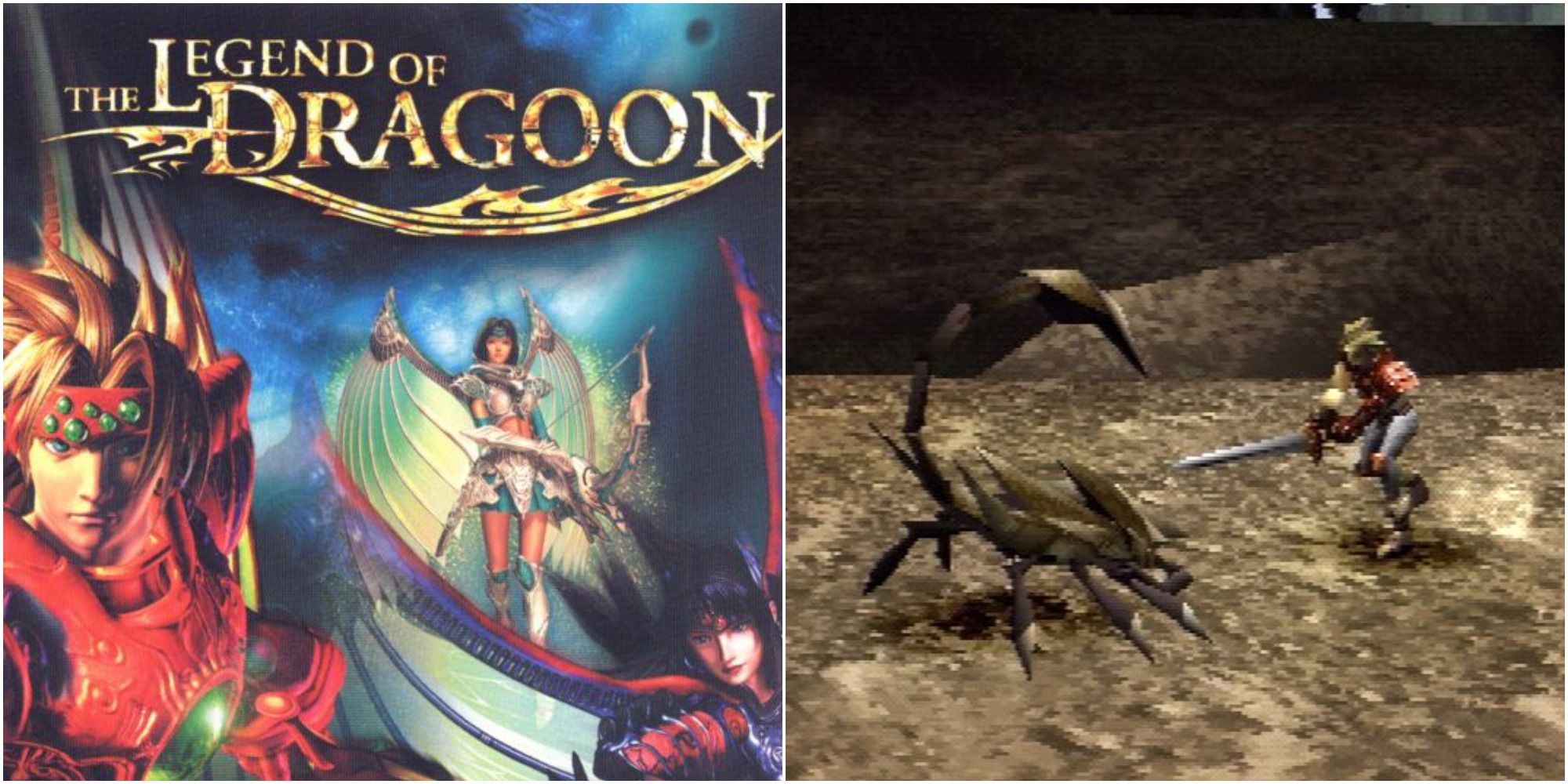 legend of dragoon cover and gameplay