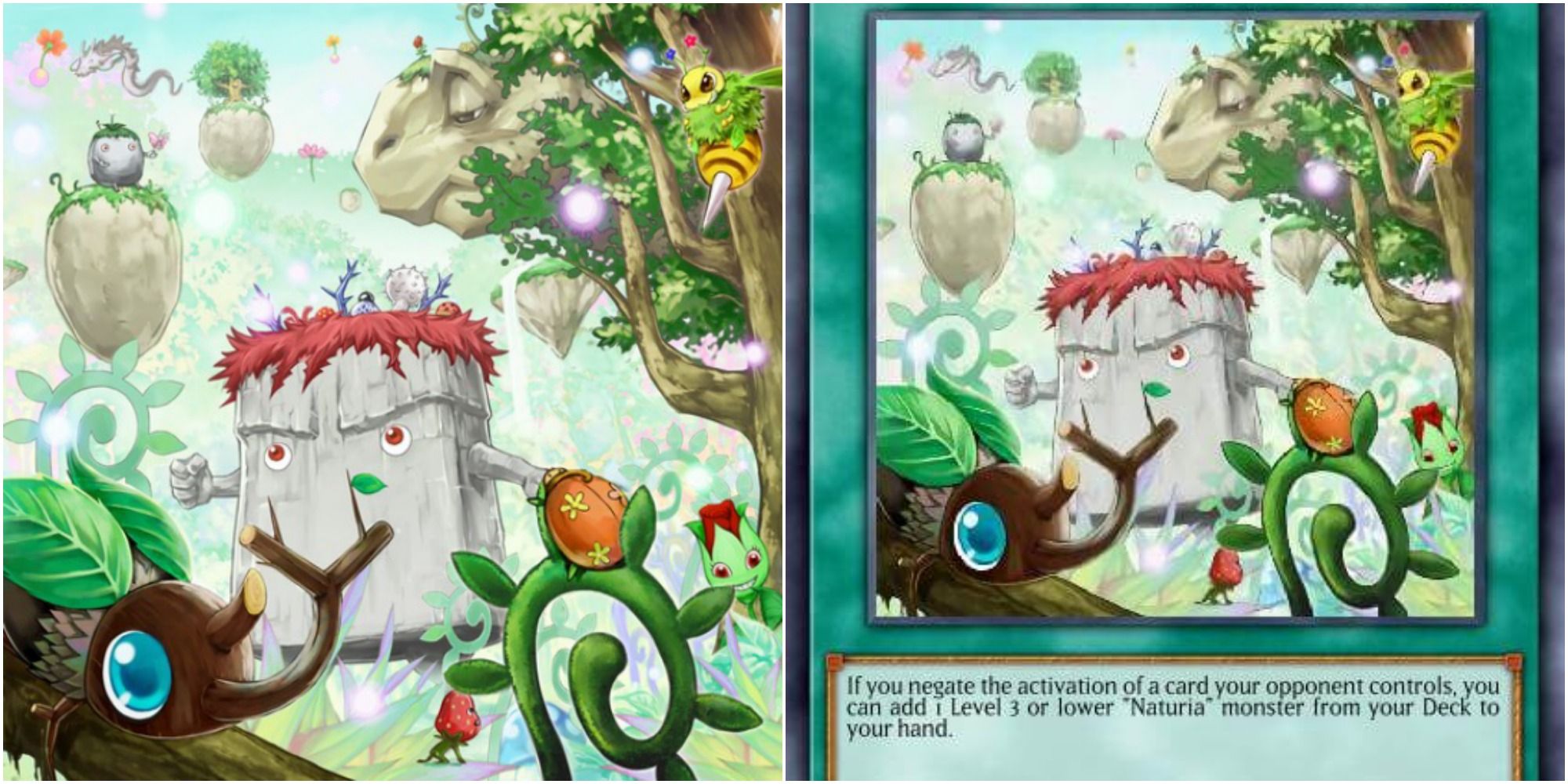naturia forest card art and text