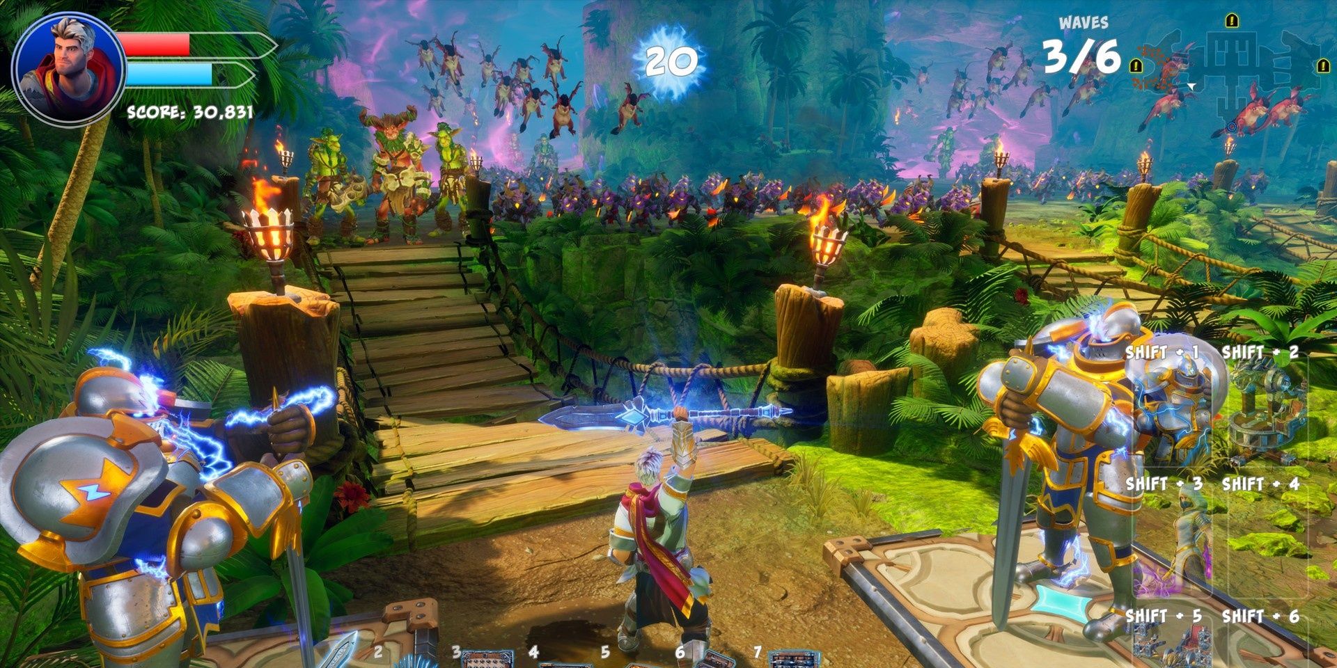 A screenshot showing gameplay in Orcs Must Die! 3