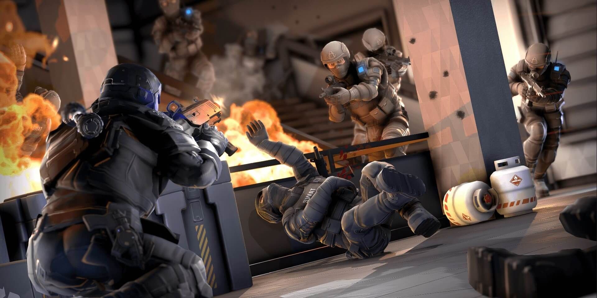 panther vr screenshot gameplay of gunfire exchange