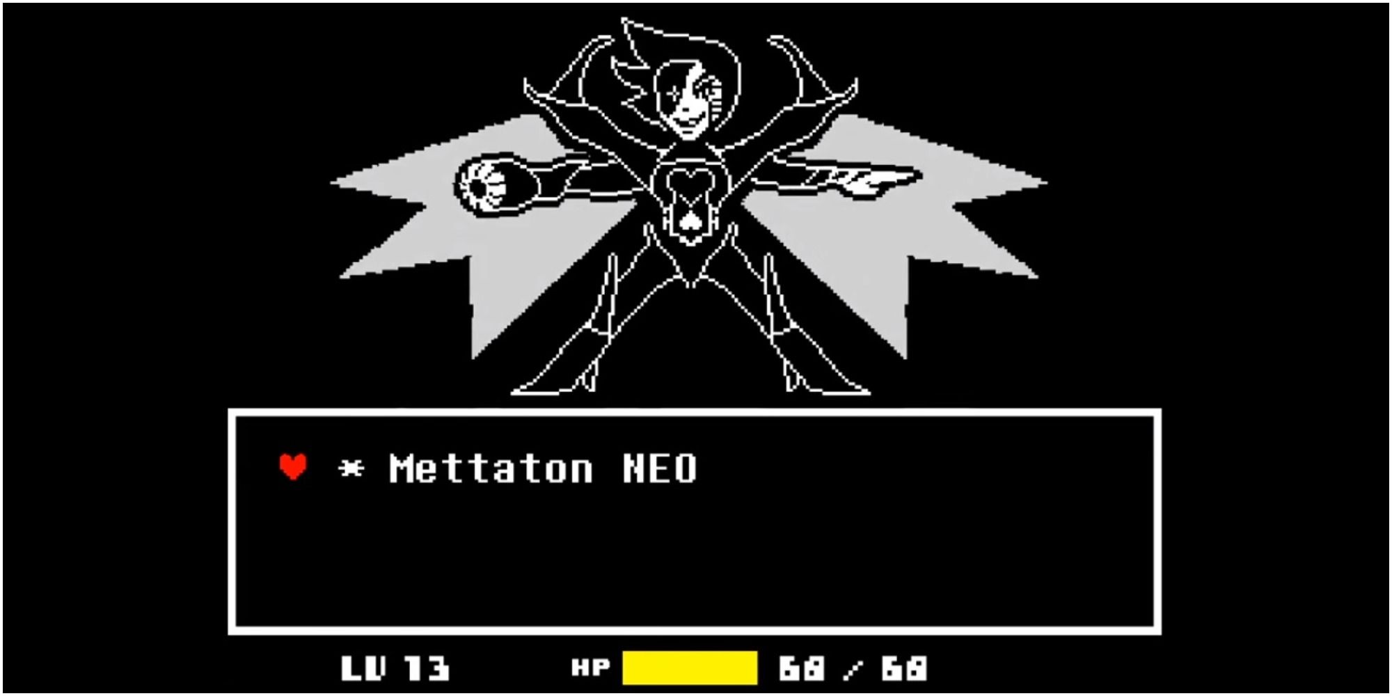 Chara facing Metatton NEO in the Genocide Route.