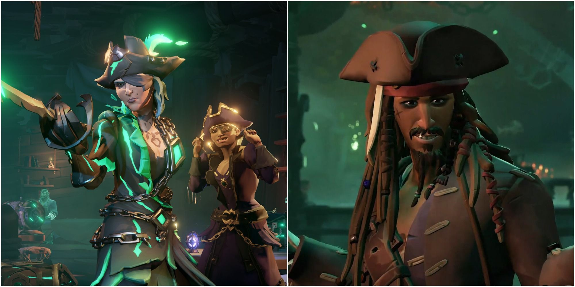 Sea of Thieves Jack Sparrow crossover and the swashbuckling in-game pirate life 
