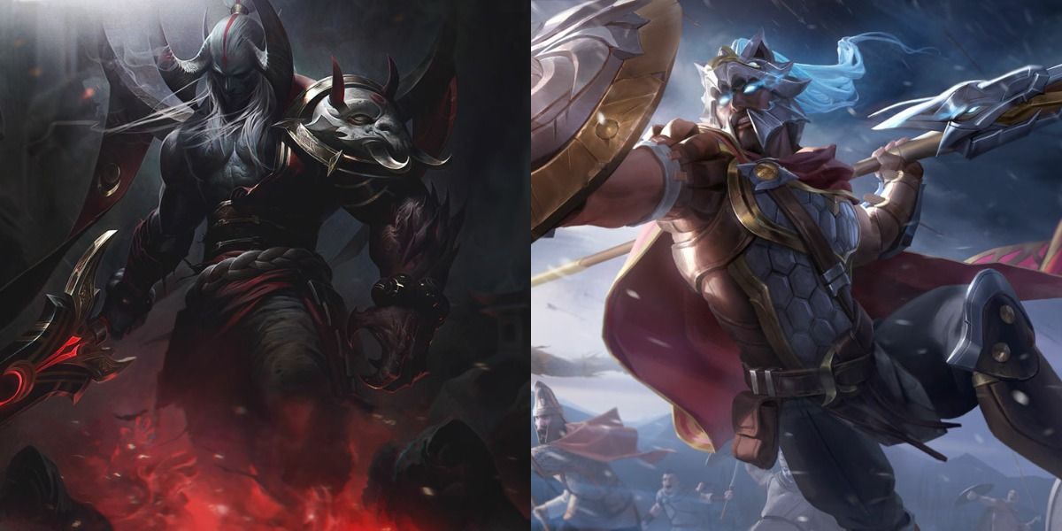 League of Legends Aatrox and Pantheon 