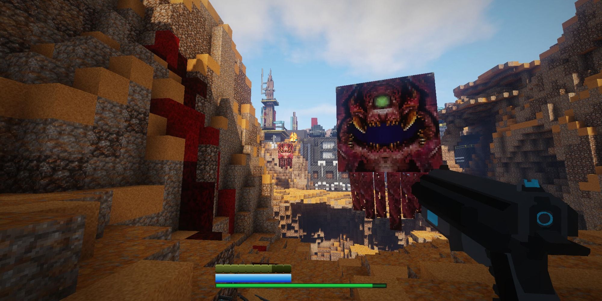 Shoot Demons Into Cubes With This Doom Mod For Minecraft