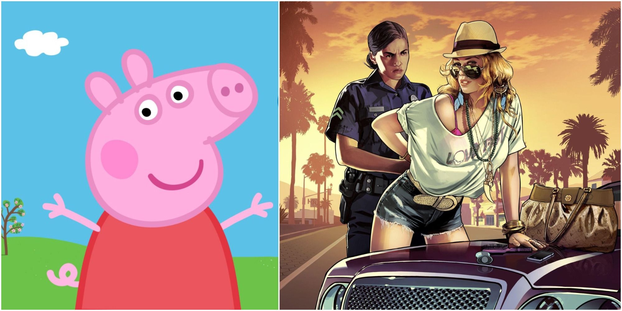 peppa pig and gta 5