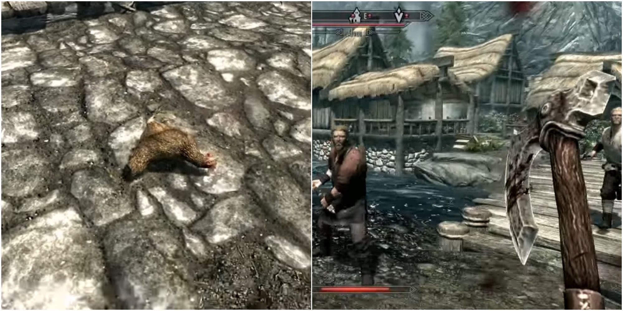 Elder Scrolls 5 Skyrim Killing a chicken and citizens will riot