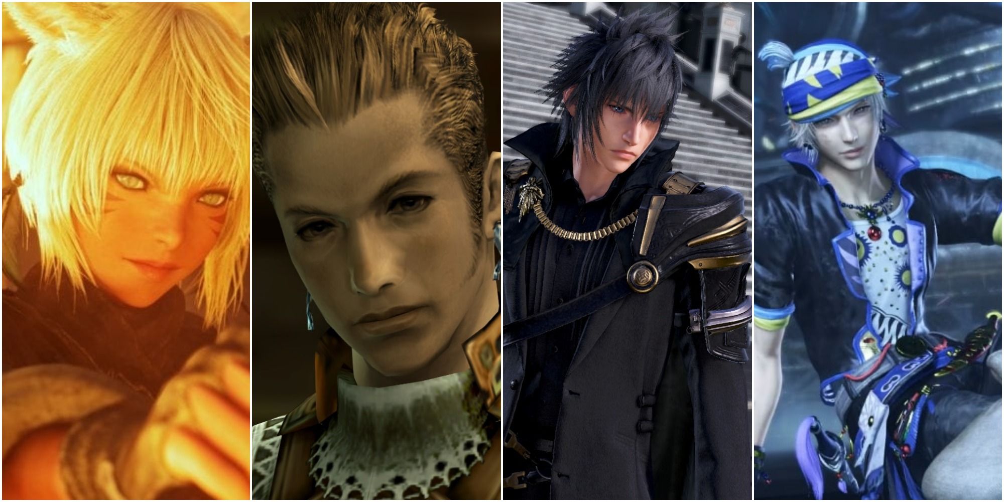 Final Fantasy Fashionable Characters Split Image