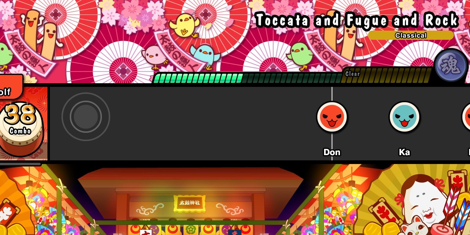 playing a classical song combo in taiko no tatsujin the drum master