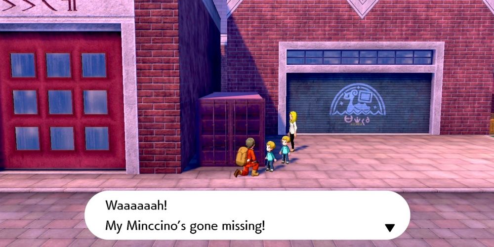 pokemon swsh missing minccino throat spray questgiver motostoke boy lost minncino