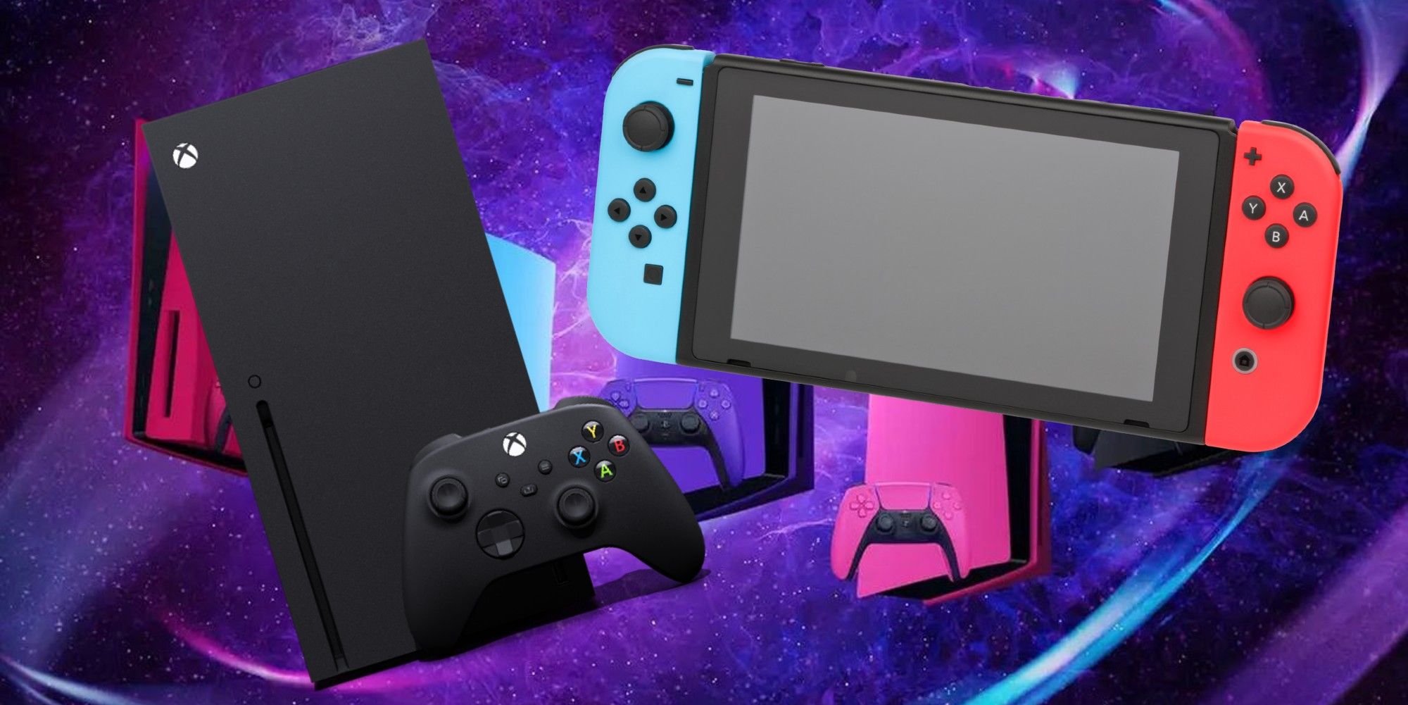 ps5s series x and a switch