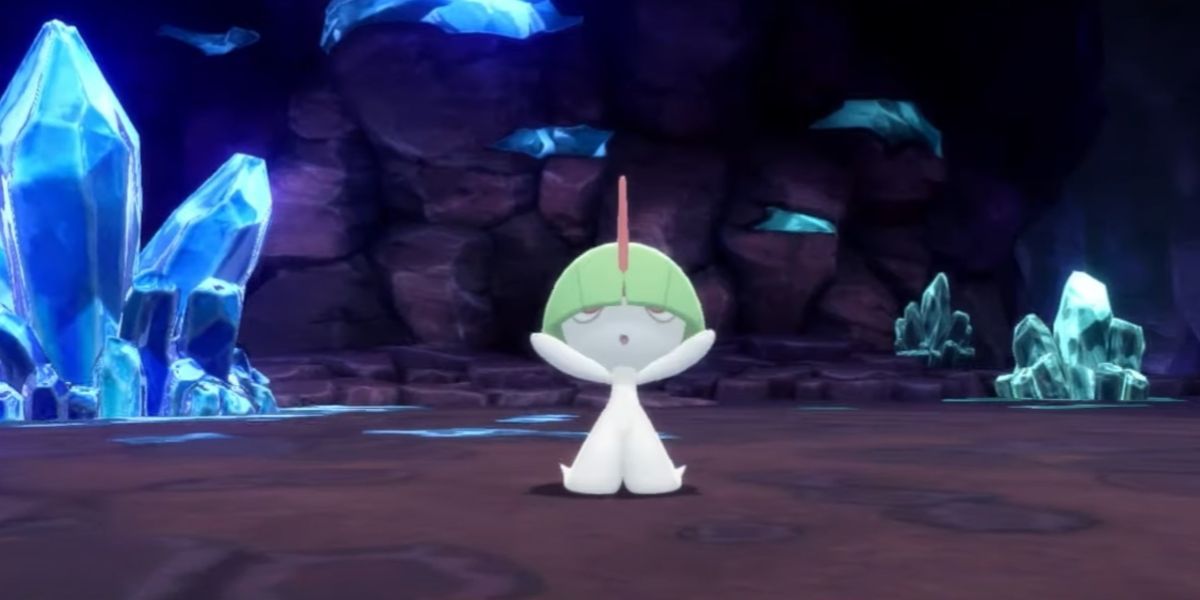 Ralts in a cave with the ability to use Disarming Voice