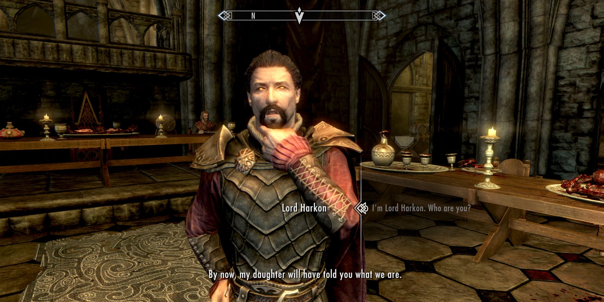 player speaking to lord harkon in castle volkihar