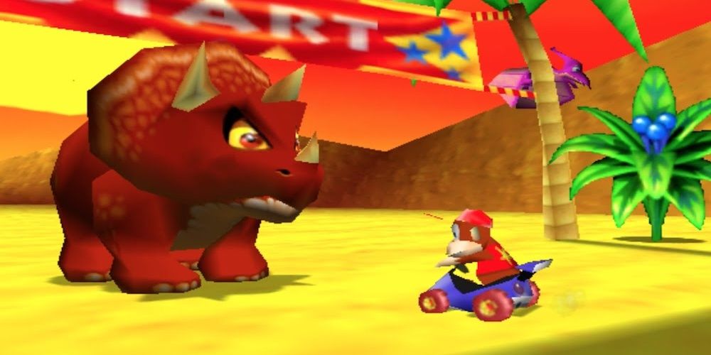 Tricky Triceratops Boss Race From Diddy Kong Racing