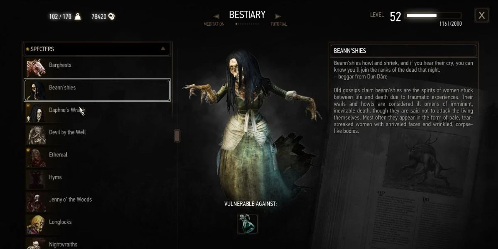 witcher_3_banshee_bestiary_entry_inside_menu