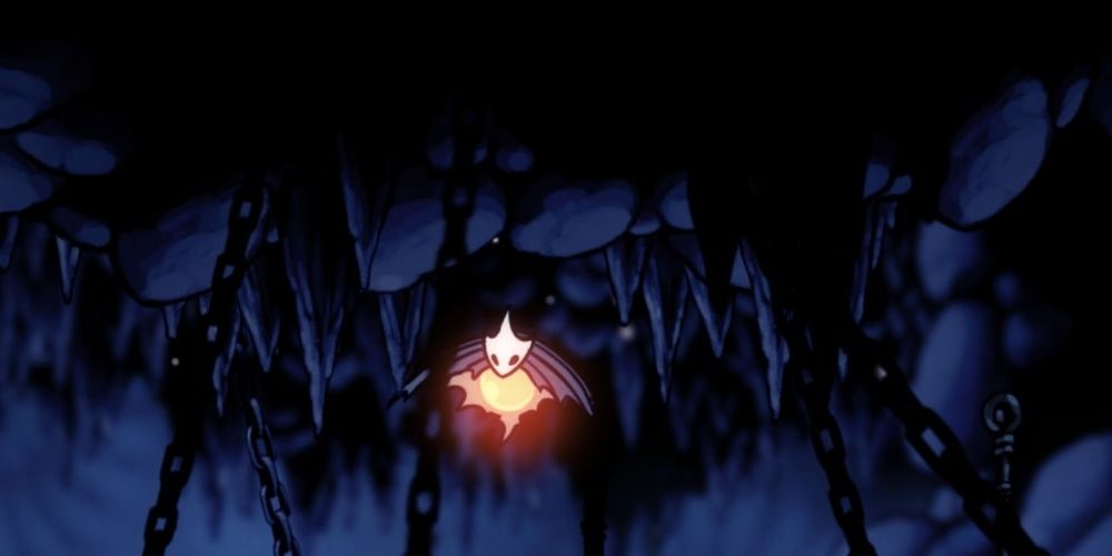 A Belfly in Hollow Knight preparing to explode. 