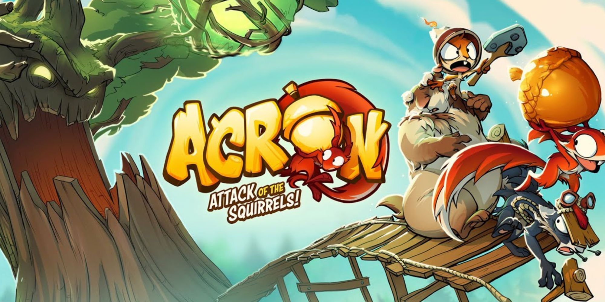 Acron Attack Of The Squirrels Logo Art