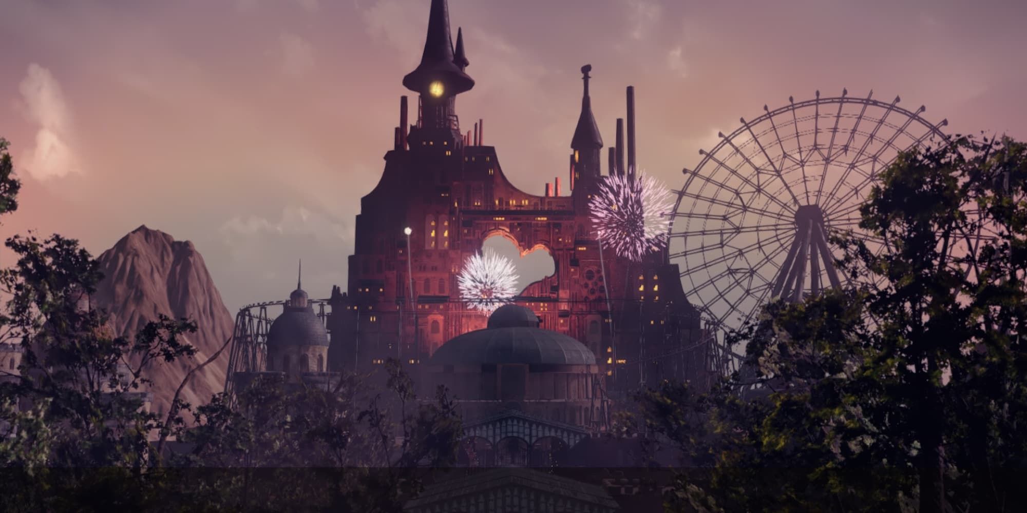 First scene of the amusement park in Nier Automata