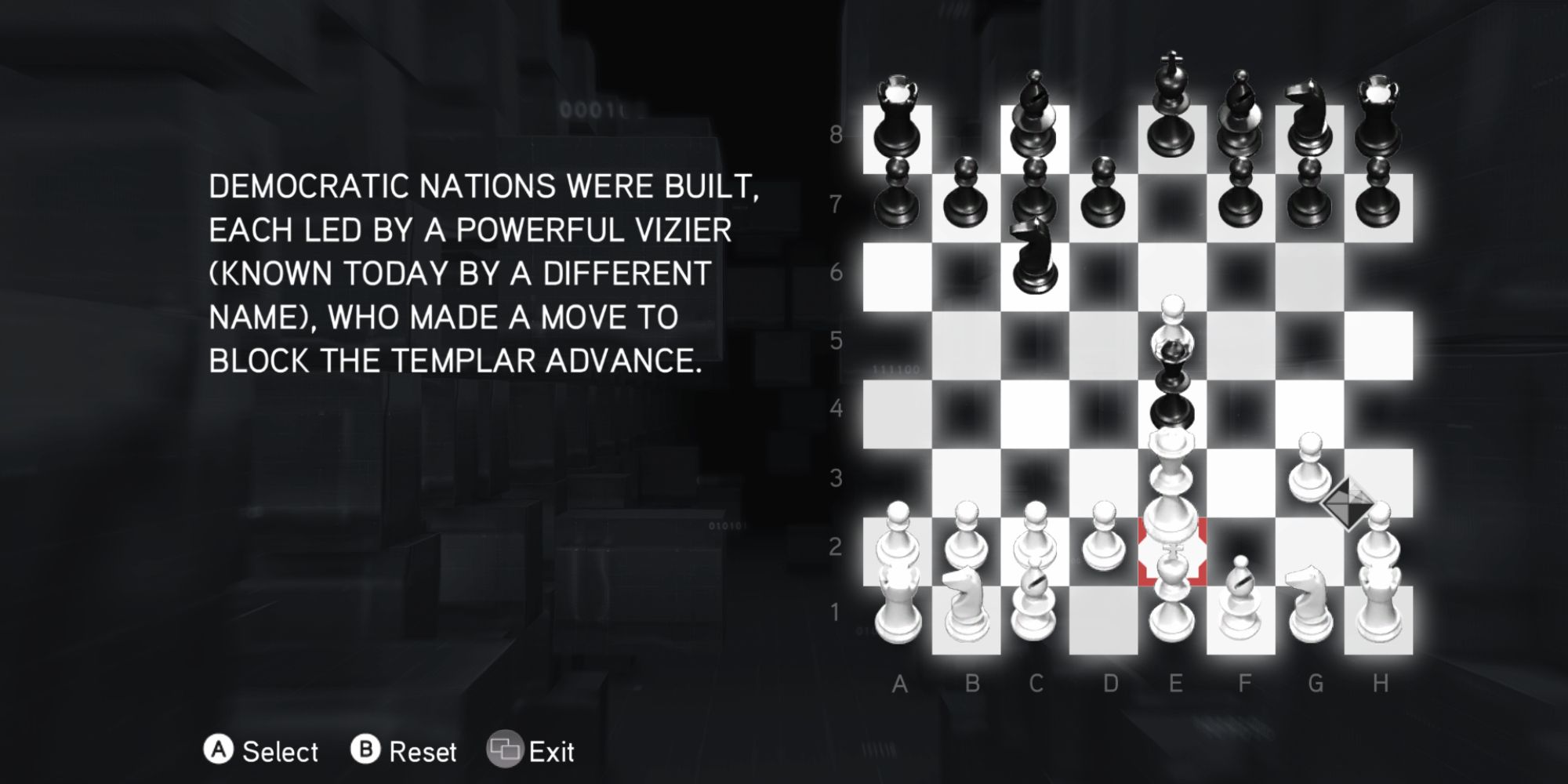 Assassin&rsquo;s Creed Brotherhood Screenshot Of Cluster 5 Chessboard