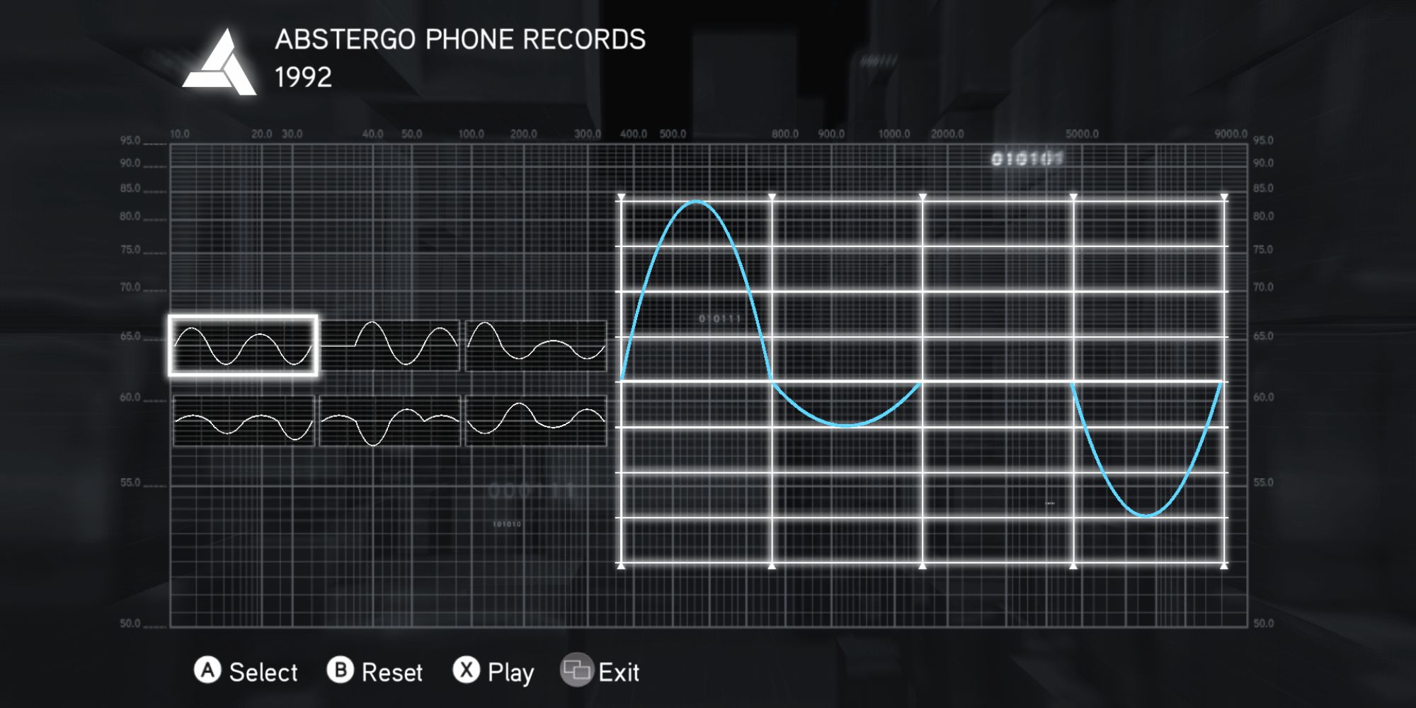 Assassin&rsquo;s Creed Brotherhood Screenshot Of Cluster 6 Wavelength Puzzle