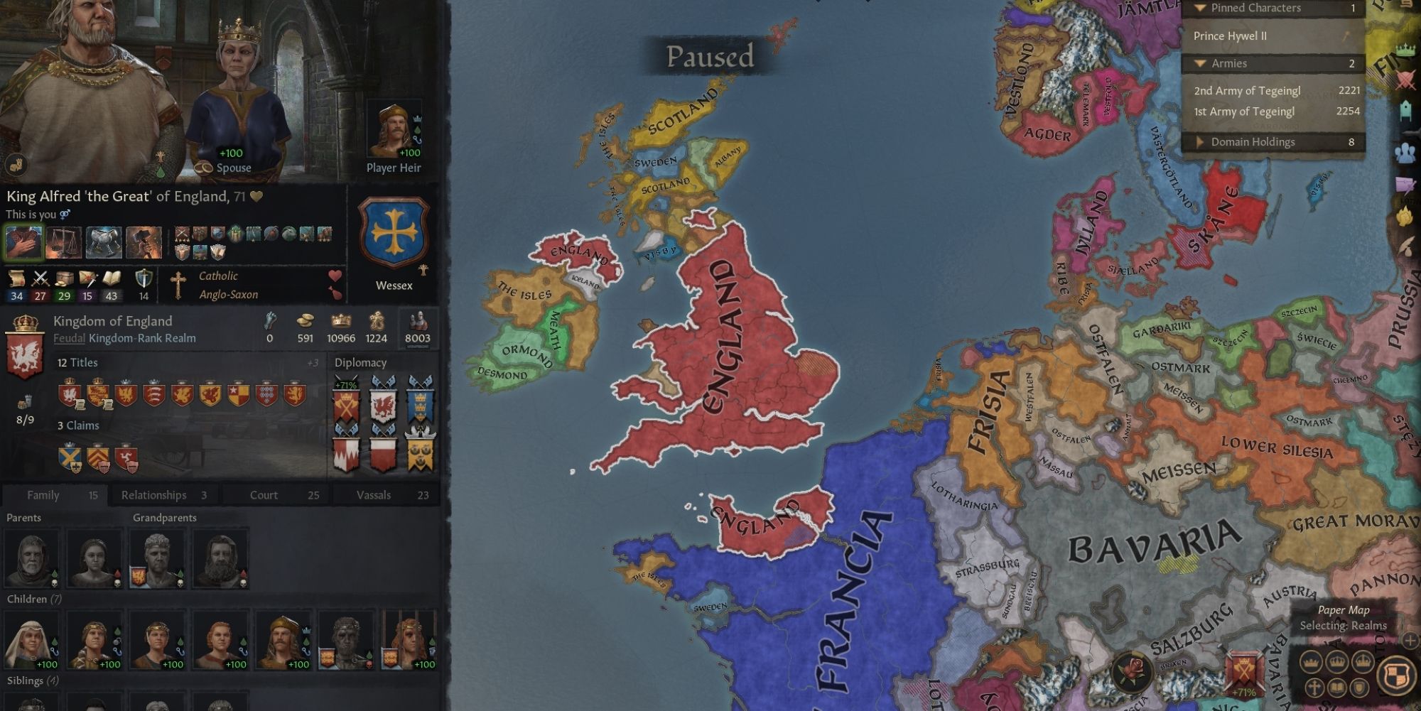 CRUSADER KINGS 3 ALFRED FORMING ENGLAND